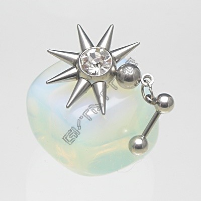 Piercing Tragus Brinco Penduricalho Zircônia Cúbica